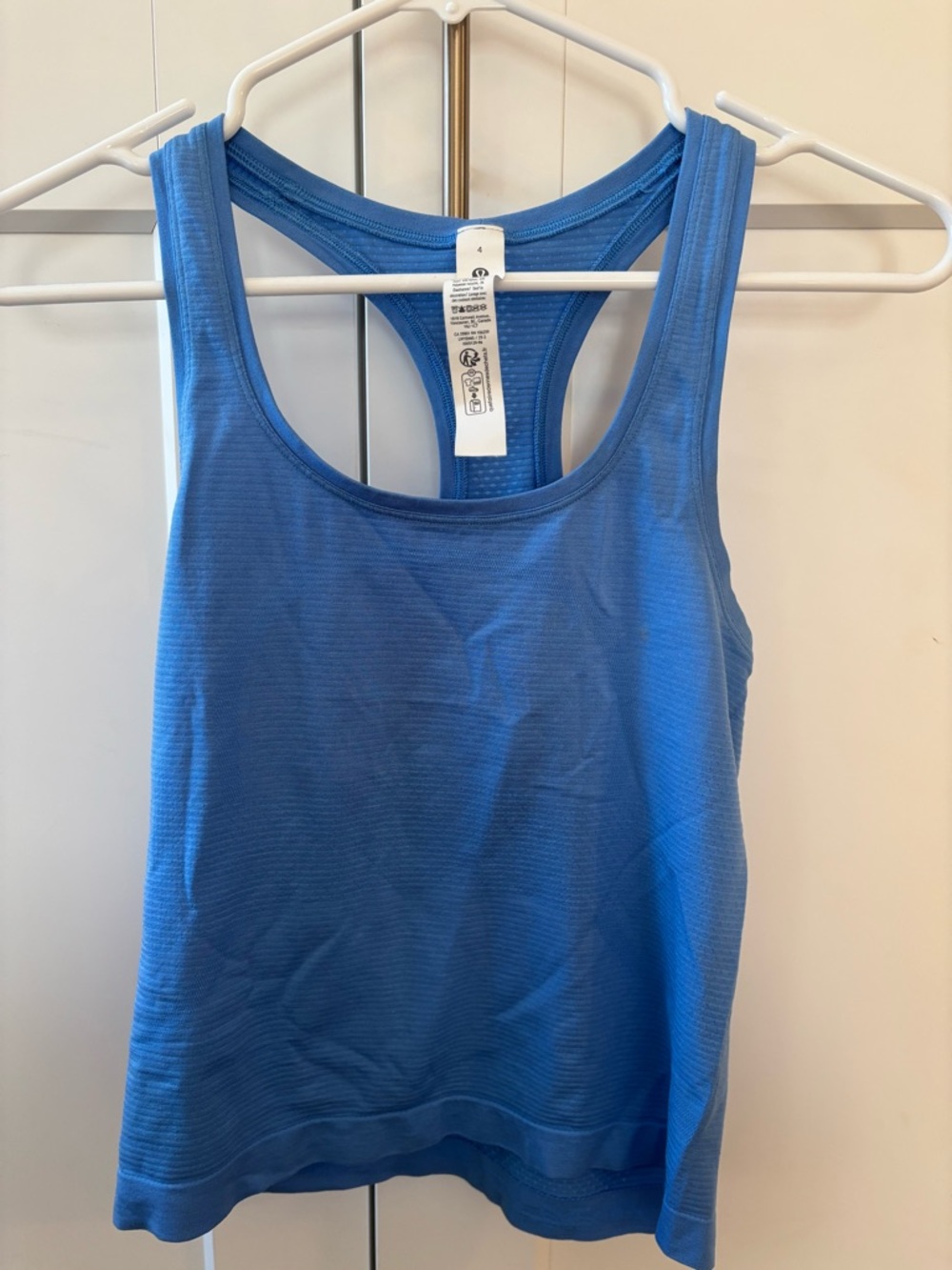 lululemon athletica Swiftly Blue Race Length Racerback Tank